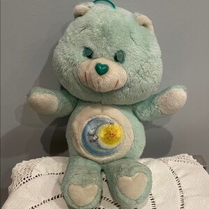Care Bears Plush - Mint Green bedtime bear 1983